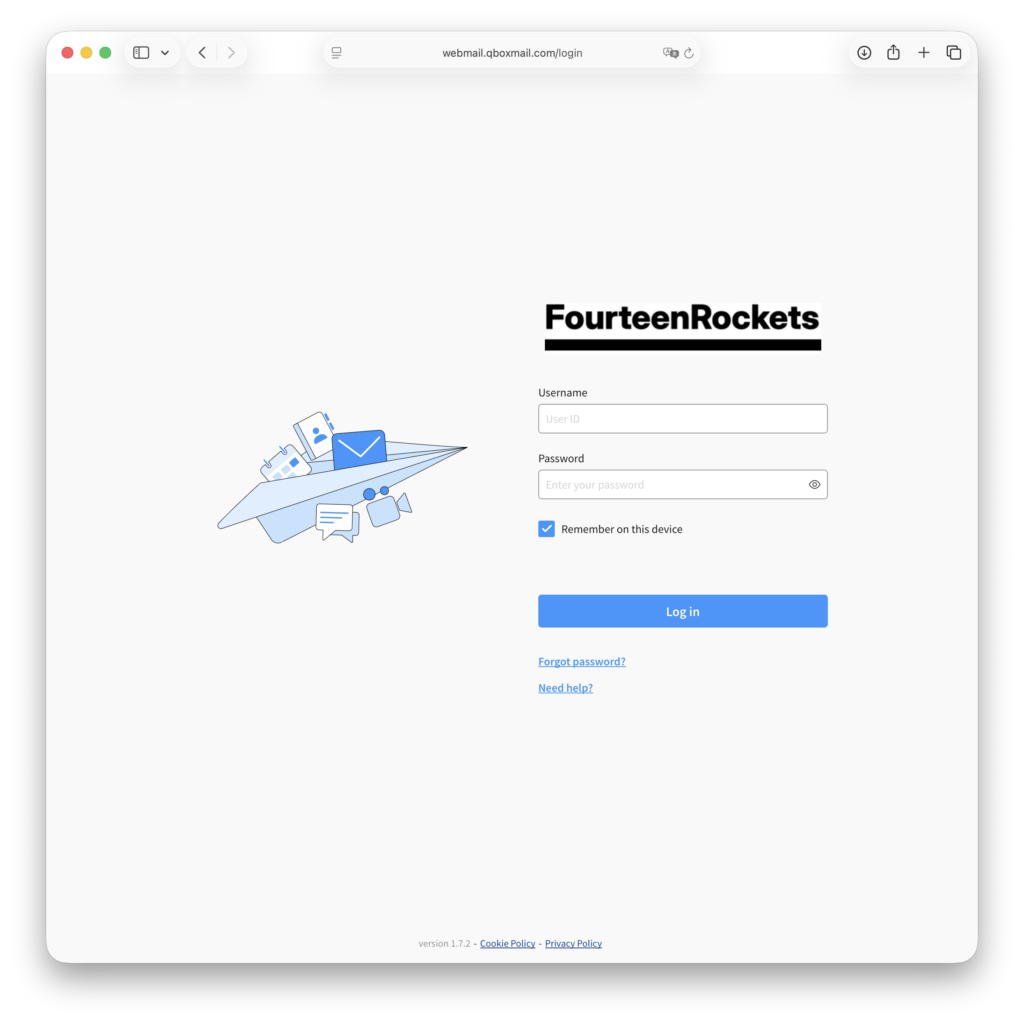 Webmail login